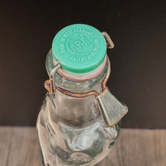 Vintage Tall Glass Cat Decanter, Made in Germany, Original Lid, Mid-C. Modern - Picture 7 of 8